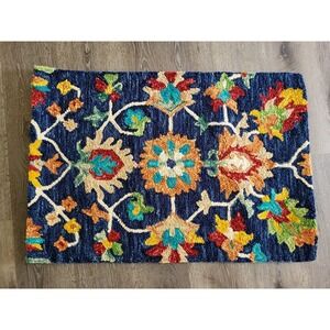 Safavieh Aspen Hand Tufted Wool Blue Multicolor Bohemian Floral 2'x3' Rug